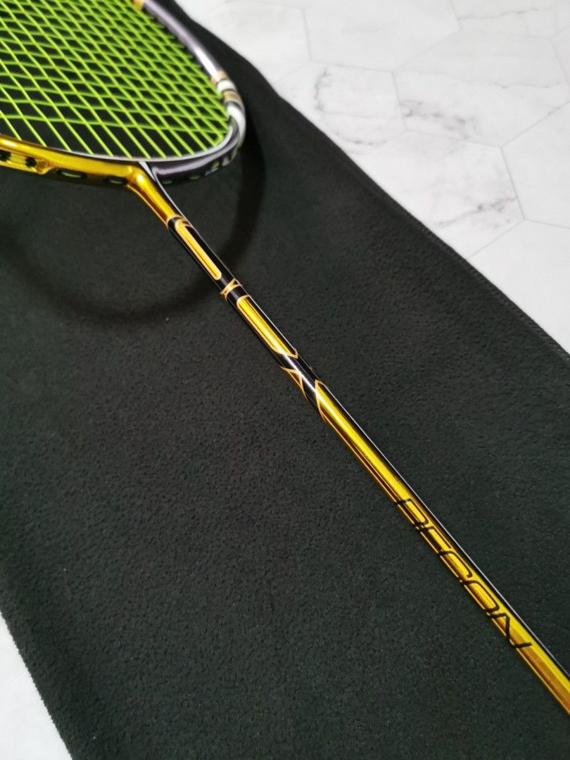 Wilson Recon BLX Gold Badminton Racket with Felet Badminton string ...