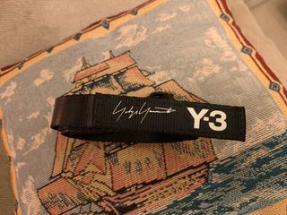 Y-3 光澤黑色 質感 腰帶 s號 128cm Y3