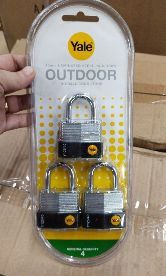 Yale padlock laminated steel padlock keyed alike outdoor padlock y125