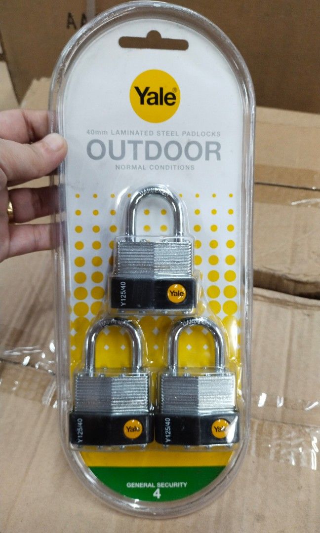 Yale padlock laminated steel padlock keyed alike outdoor padlock y125