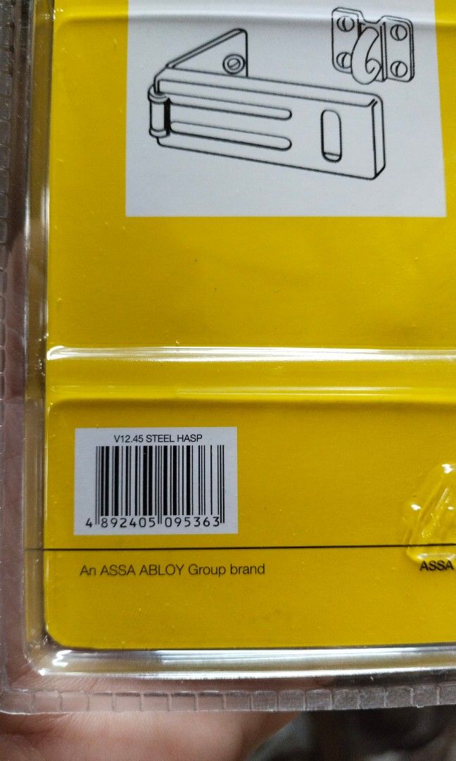 Yale safety hasps (master type) reinforced v12.45 41/2" on Carousell