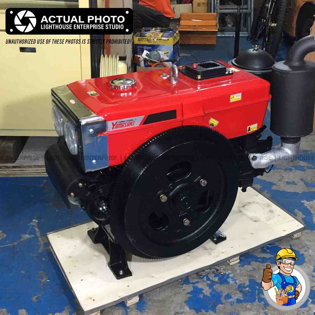 YAMASAKI 30HP Industrial WaterCooled Turbo Diesel Engine (L32M