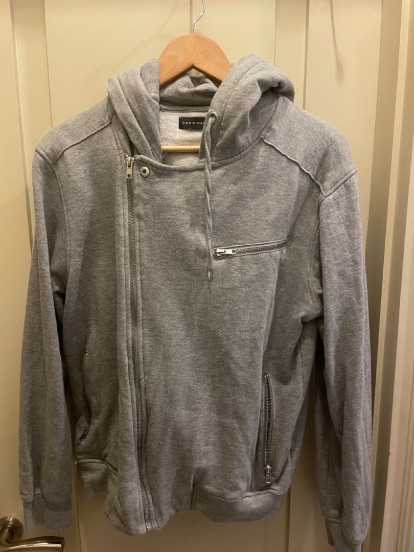 Zara biker hoodie top