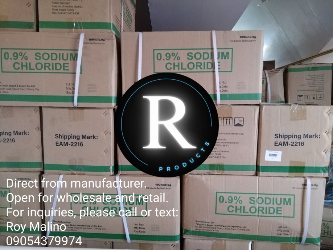 0.9 Normal Saline Solution 100ml (per piece) (Category: Medical Supplies & Tools) located in Las Pinas. Submitted by carou60912 (Listing ID 1229439937, Image 2). Description: 0.9 Normal Saline Solution 100ml .
