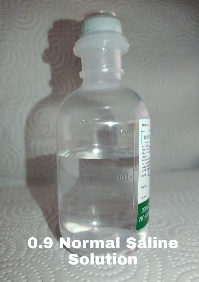 0 9 normal saline solution 100ml per piece on carousell