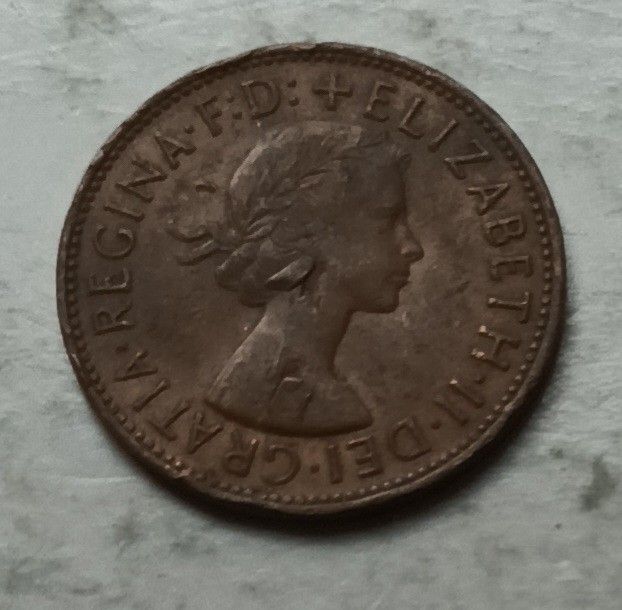 英國1967年1便士硬幣一枚（品相實物如圖）, 興趣及遊戲, 收藏品及 