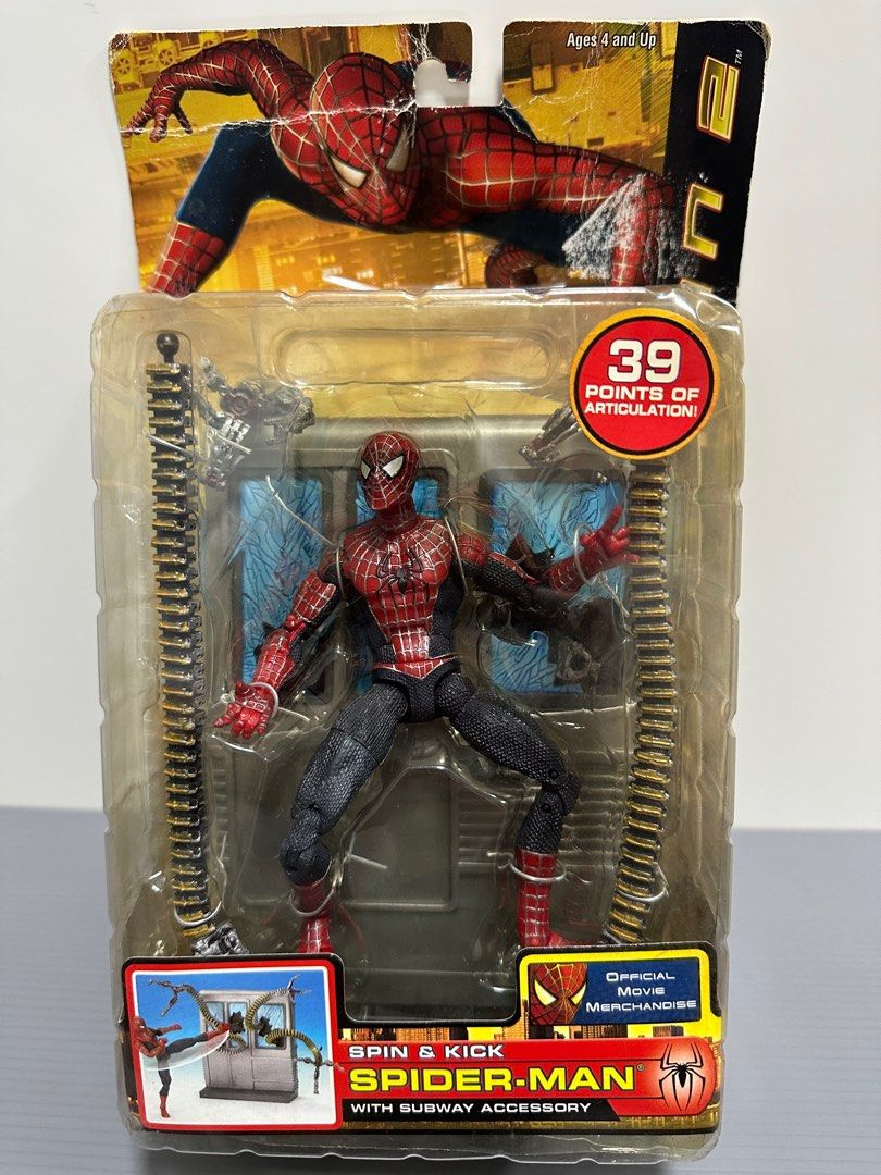 Marvel's Spider-Man 2 Spin & Kick Spider-Man Action Figure Toy Biz