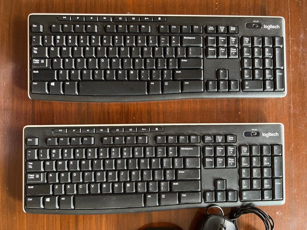 2 Keyboards 2 mouse take all (Category: Computer Keyboard) located in Quezon City. Submitted by redkooky (Listing ID 1229351610, Image 2). Description: 2 logitech keyboard k270 used only for a few days 2 mouse well used .