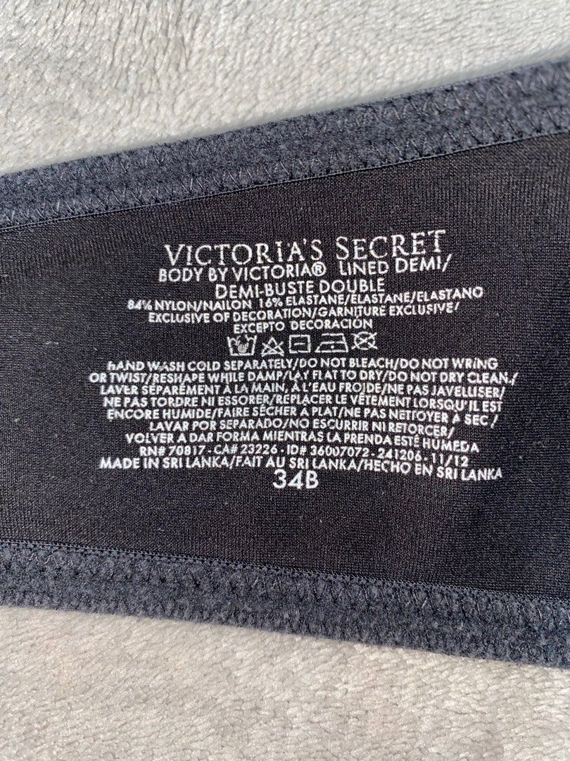 34B Victoria's Secret Demi Bra, Women's Fashion, Undergarments