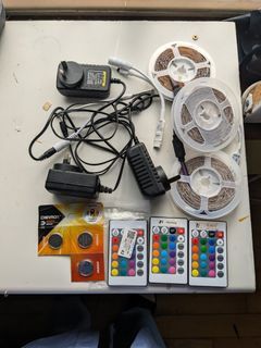 3 X 15M RGB USB LED Strip Lights with Remote Controls And Battery