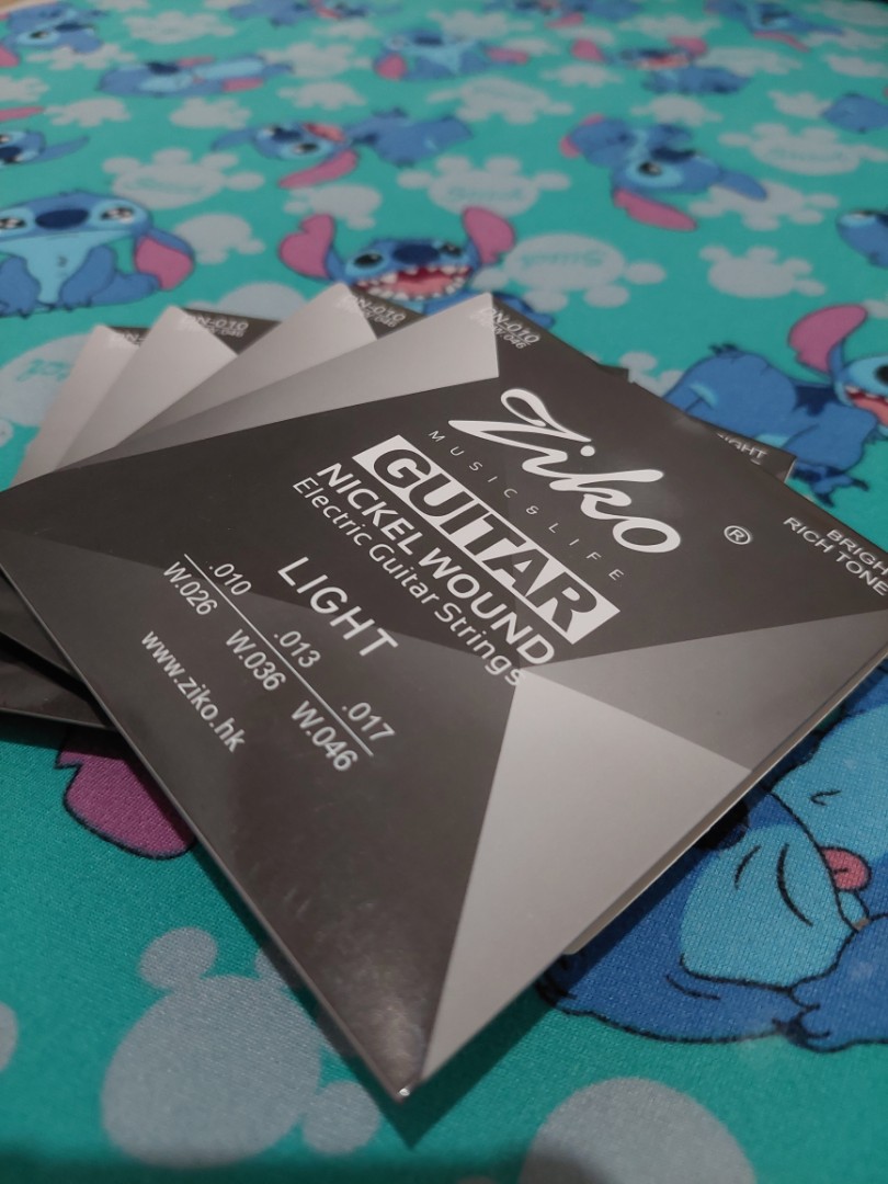 4 Sets of Ziko Electric Guitar Strings 10-46, Hobbies & Toys, Music ...