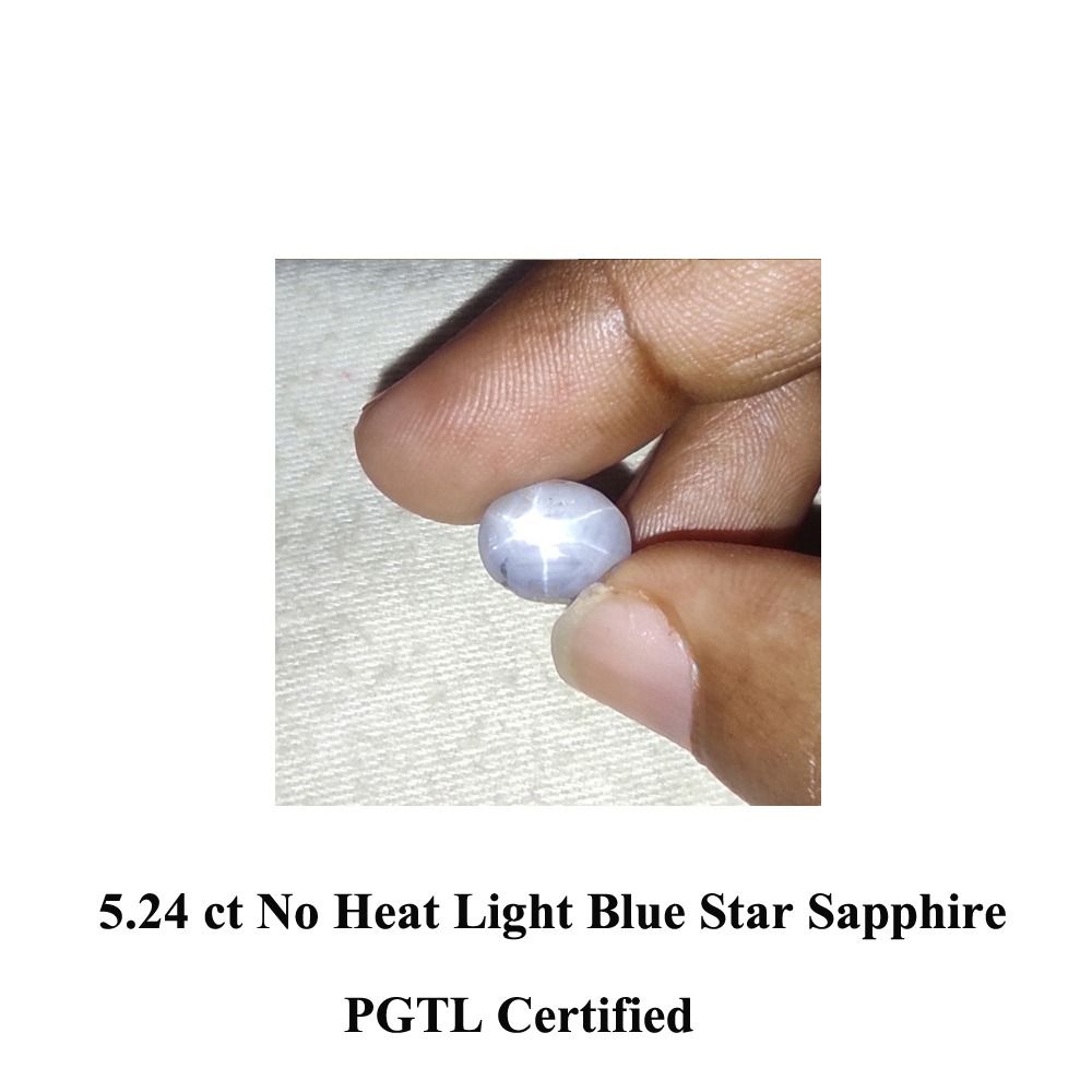 Light blue online star sapphire