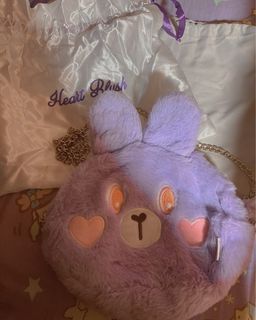 兔仔斜背包 斜孭袋 可拆卸 Heart Blush 愛心腮紅 香港品牌 可愛 毛毛 百搭 兒童大人 通勤拍照64234667964163110