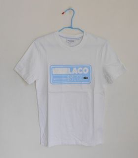 真品 法國品牌 LACOSTE 立體印花 短袖 男款