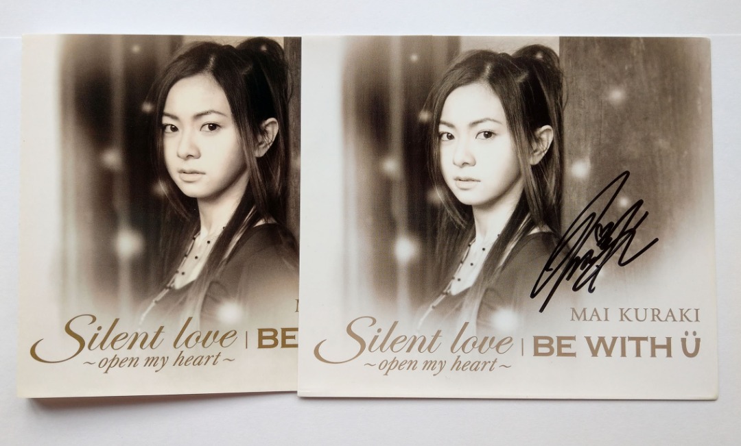 直筆サイン入り☆倉木麻衣FC台湾ツアー参加者限定Silent loveジャケ色紙 直筆サイン入り$倉木麻衣FC台湾ツアー参加者限定Silent love