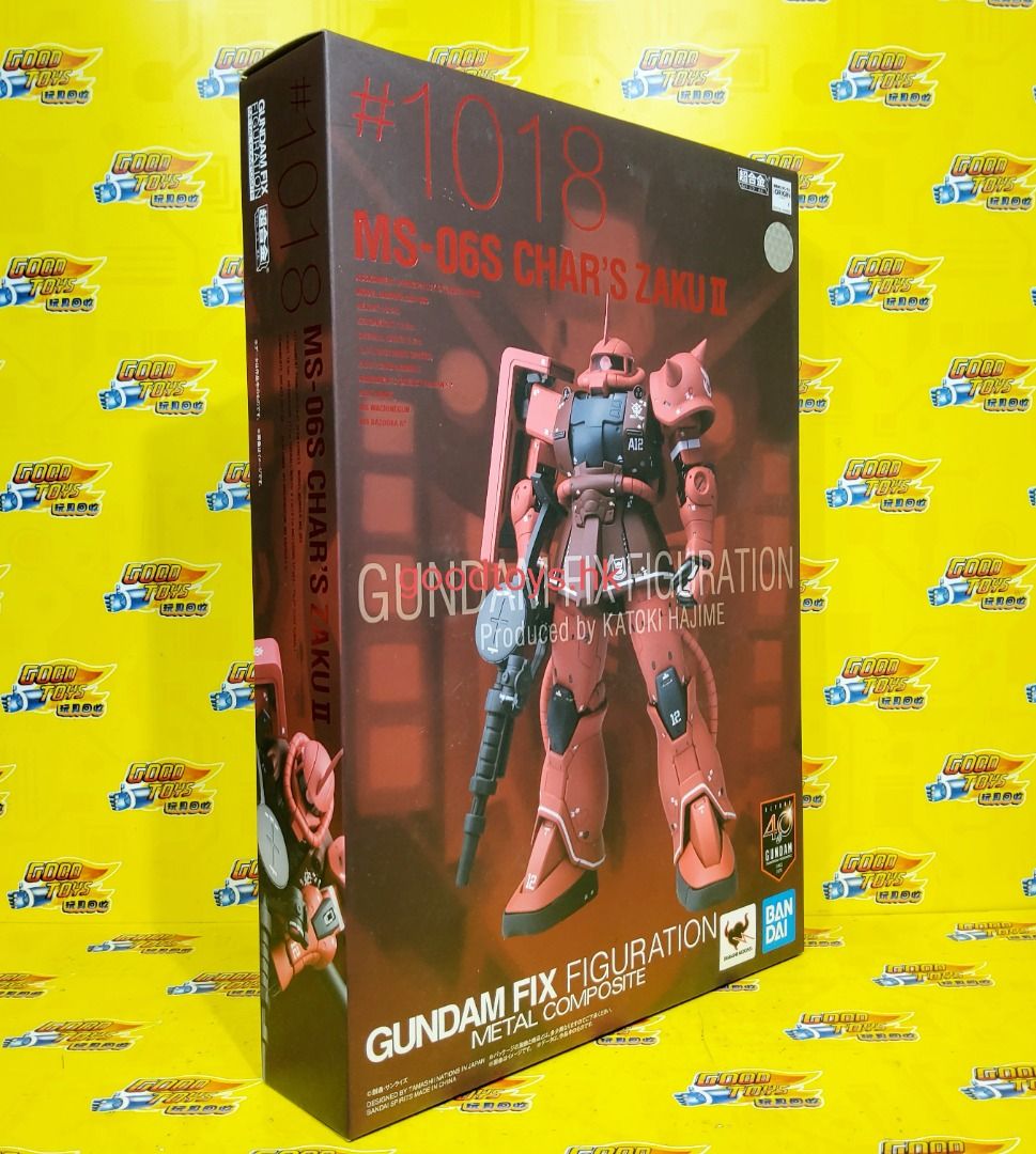 全新未開封 BANDAI 超合金 GUNDAM FIX FIGURATION METAL COMPOSITE 40TH ANNIVERSARY  VER. GFF #1018 1/100 MS-06S CHAR'S ZAKU II 馬沙專用紅渣古 THE ORIGIN
