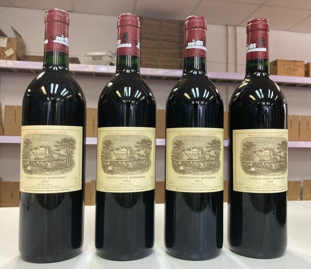 法國葡萄酒回收拉菲酒莊Chateau Lafite, Rothschild, 1992 進口紅酒