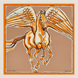 🧡 Hermes scarf shawl 140 絲巾 方巾🧣Libre Comme Pegase 自由飛馬 🍊 歡迎使用消費券64202088859779110