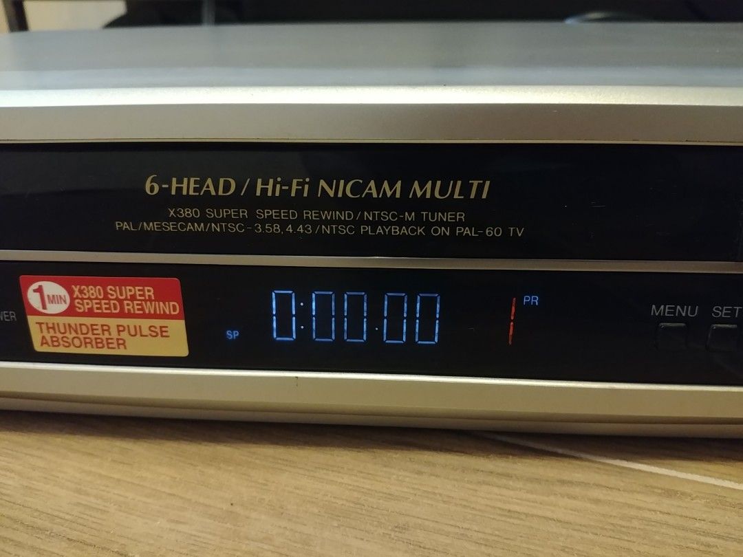 錄像帶機Sharp VC-SH970 VHS system player PAL + NTSC, 家庭電器
