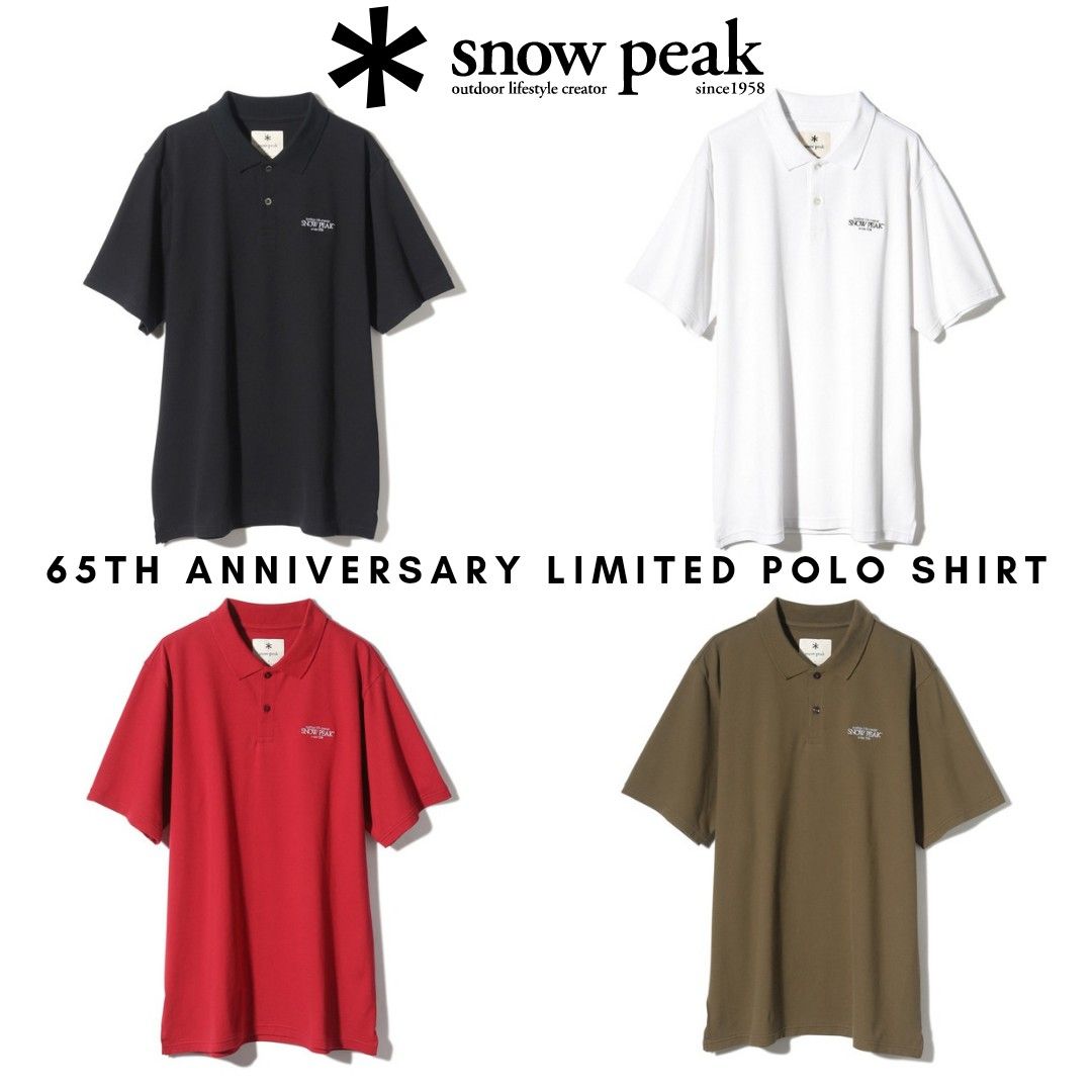 🇯🇵日本直送/代購snow peak 65th Anniversary Limited Polo Shirt