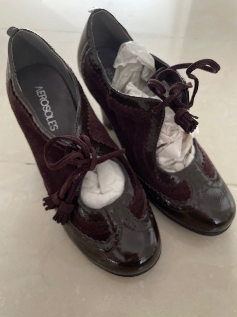 Aerosoles suede leather booties Women s Fashion Footwear