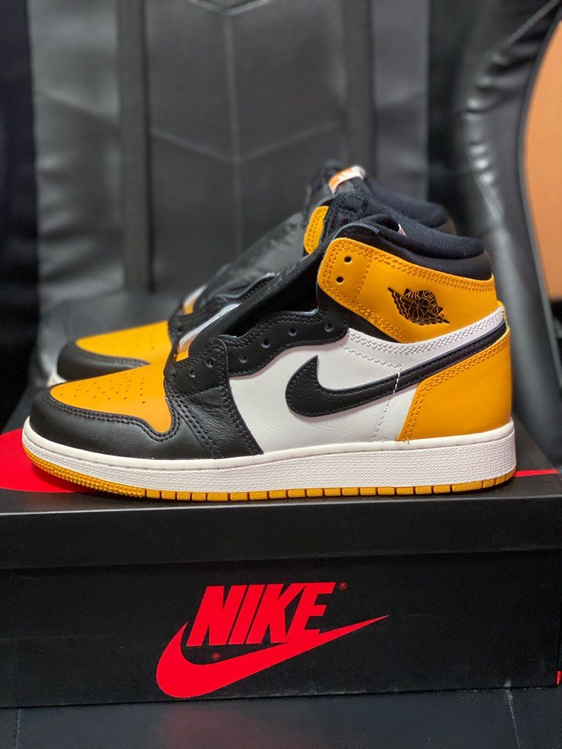 Air Jordan 1 High Taxi Gs, Women's Fashion, Footwear, Sneakers on