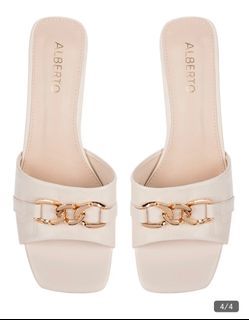 Zara Alberto white sandals
