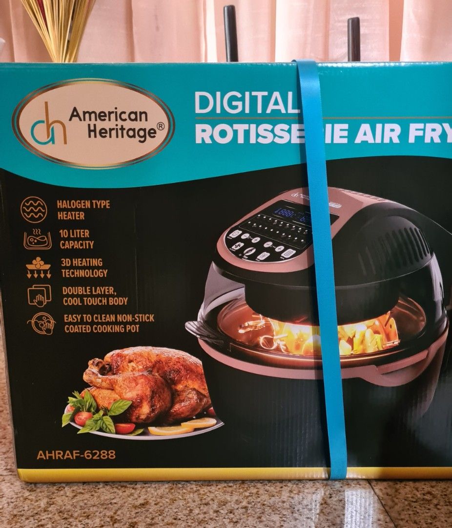 American Heritage Digital Rotisserie Air Fryer, TV & Home Appliances