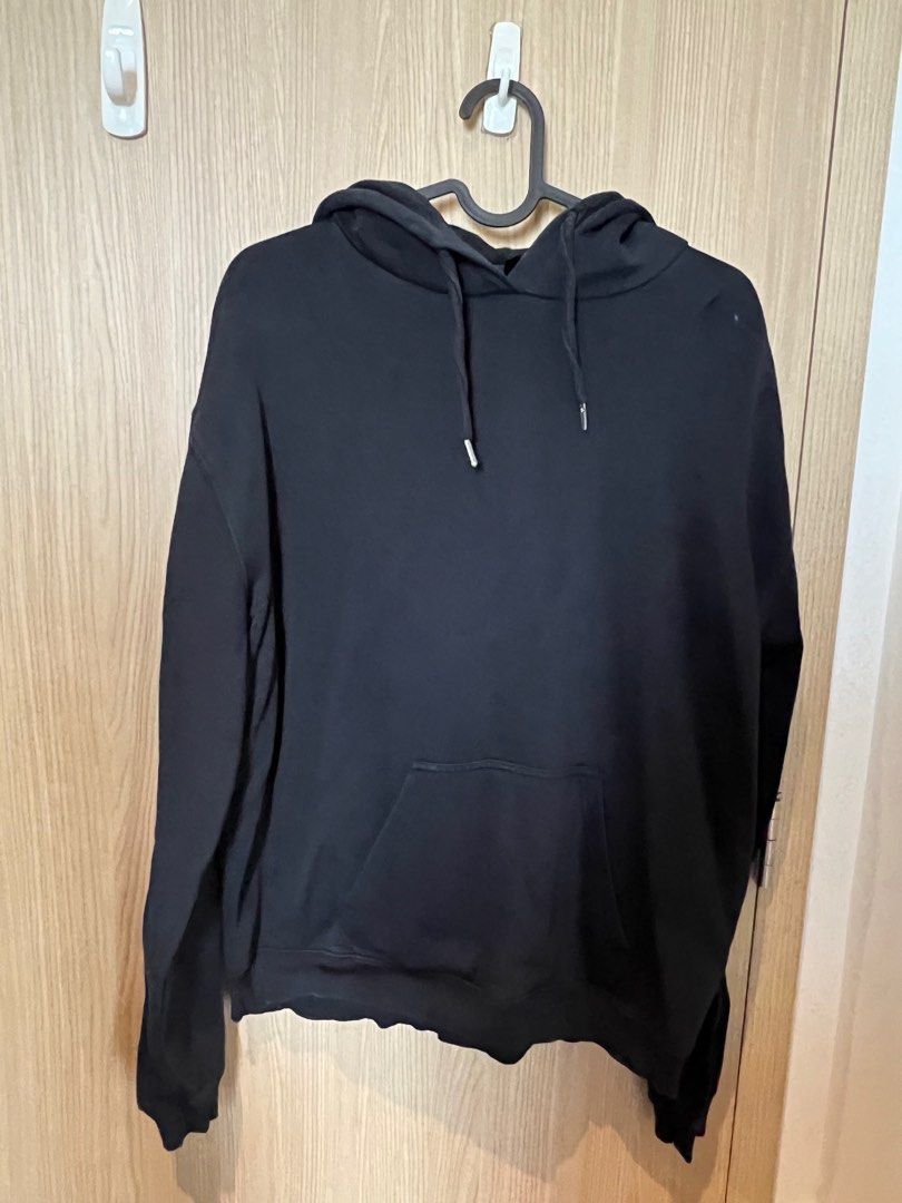 Black hoodie topshop sale