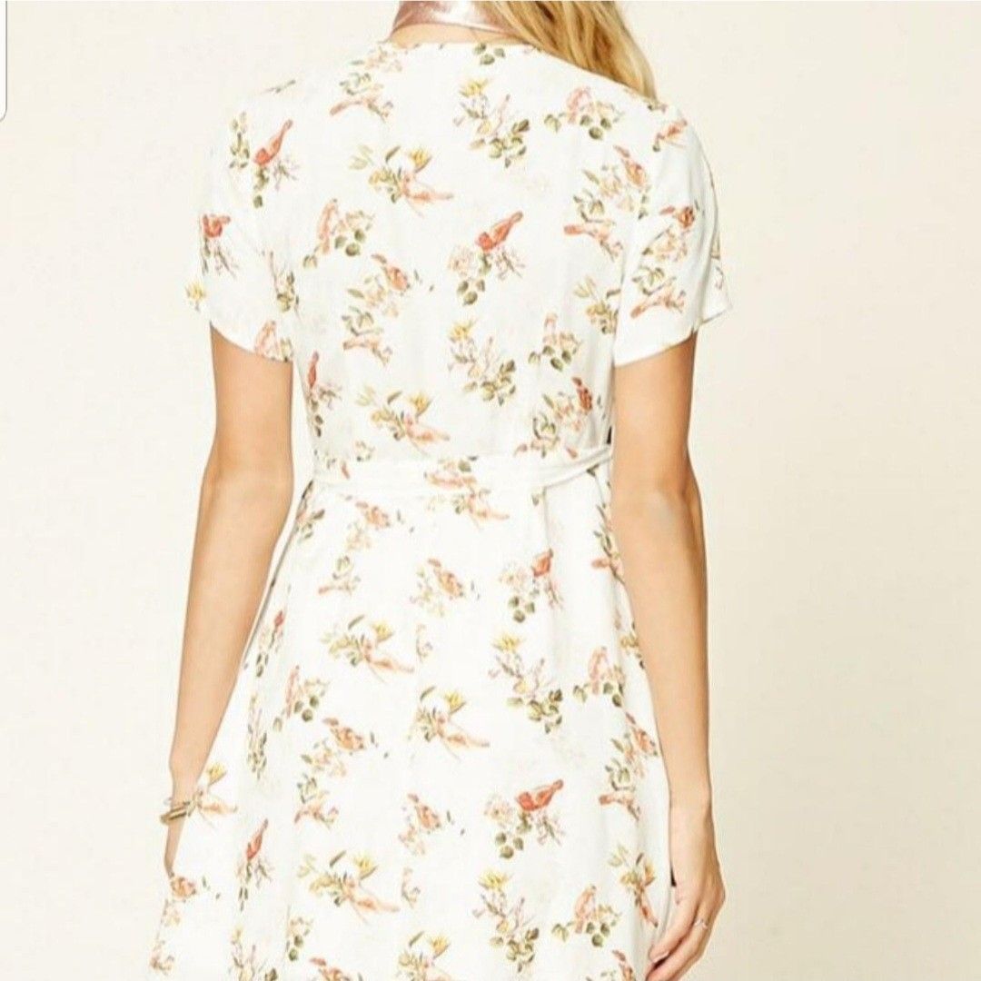 Bird print 2025 dress forever 21