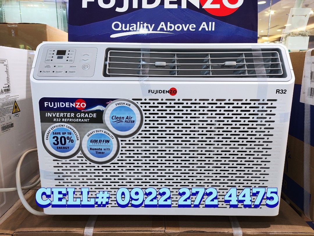 Brand New Fujidenzo Window Type Aircon WAR750IGT .75hp WAR100IGT 1hp