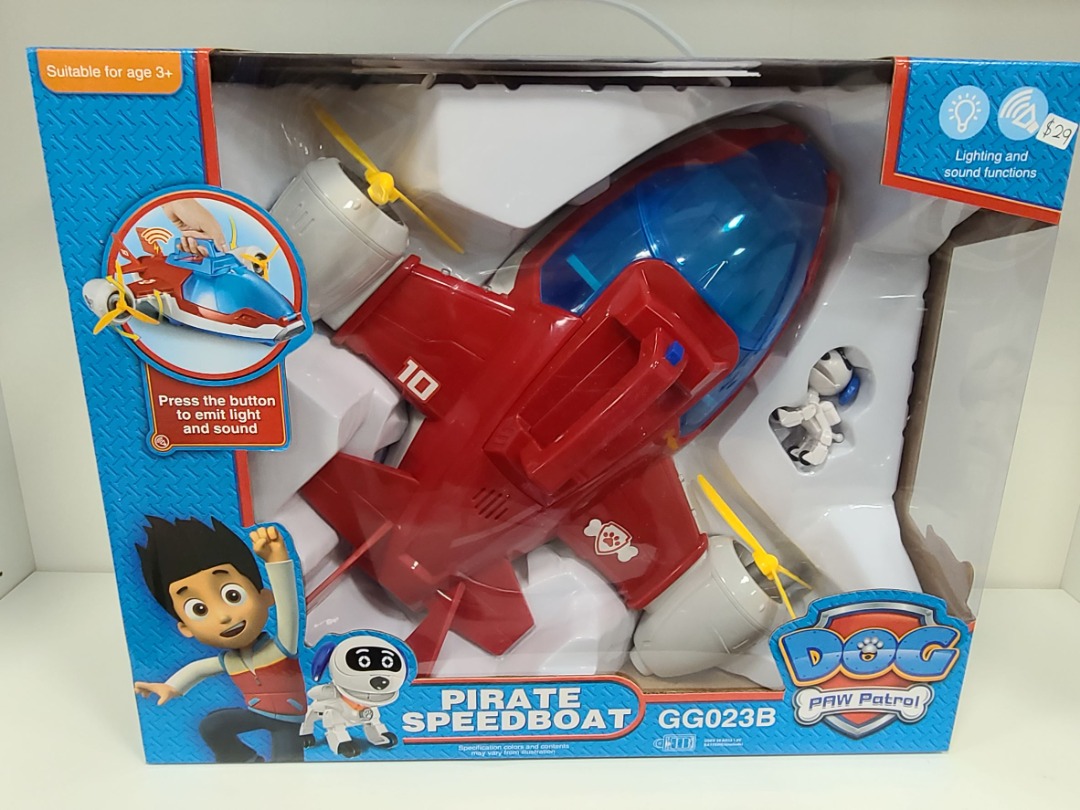 Paw patrol speed boat deals