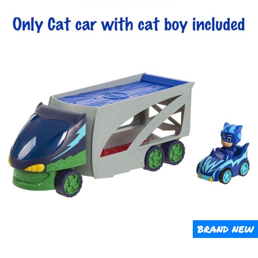BRAND NEW PJ MASKS Cat car Cat Boy TransporterHatch ramp opens, Hobbies ...