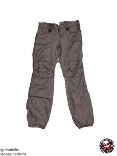 brown lowrise cargo pants