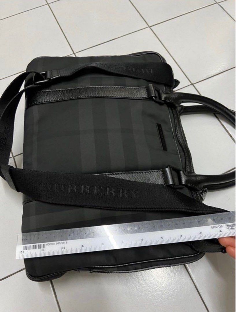 Burberry laptop bag, authentic, Men's Fashion, Bags, Sling Bags on