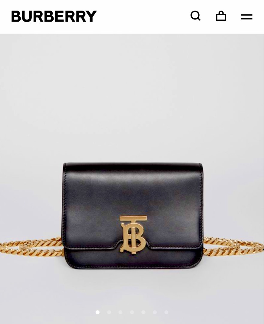 Burberry Tb Boom Leather Belt Bag In Neutrals