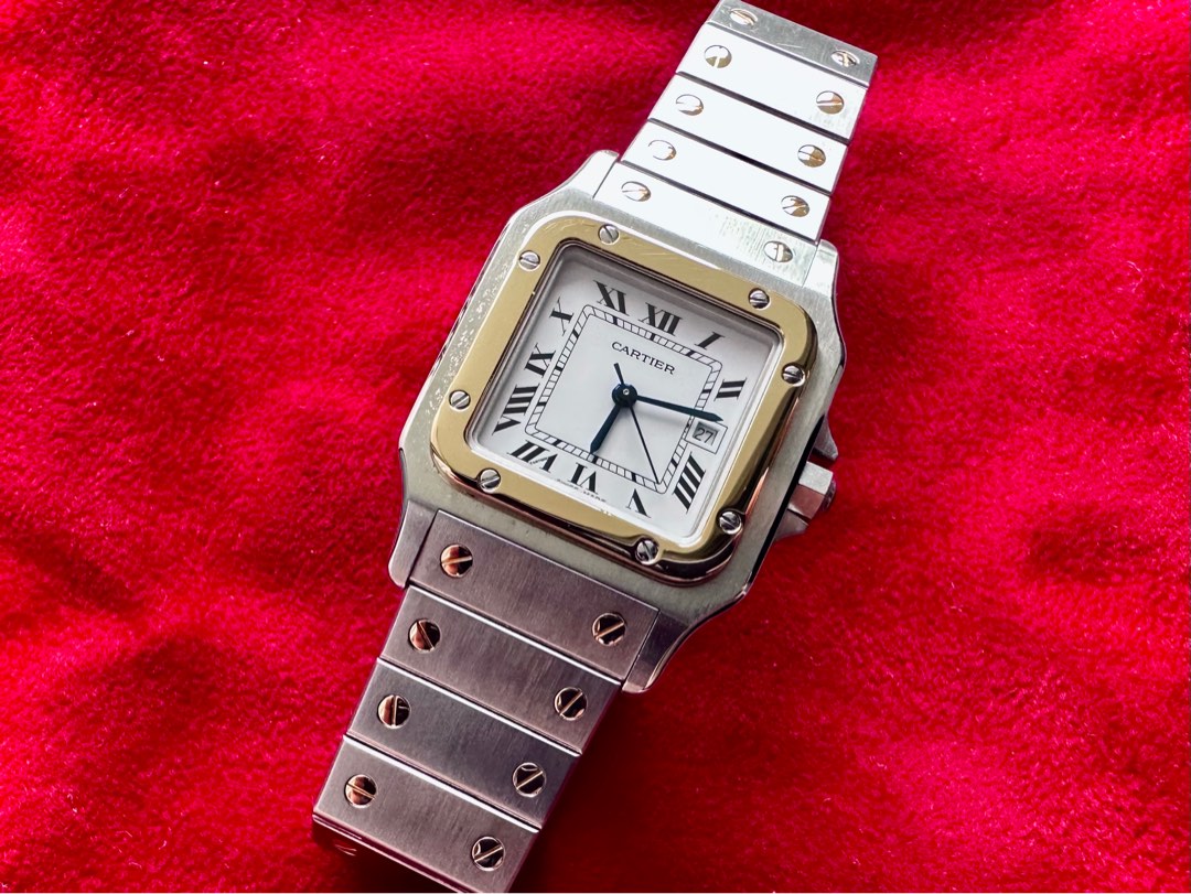 Cartier Vintage Watch Santos Carree Ref. 2961 (fully-serviced with 2 ...