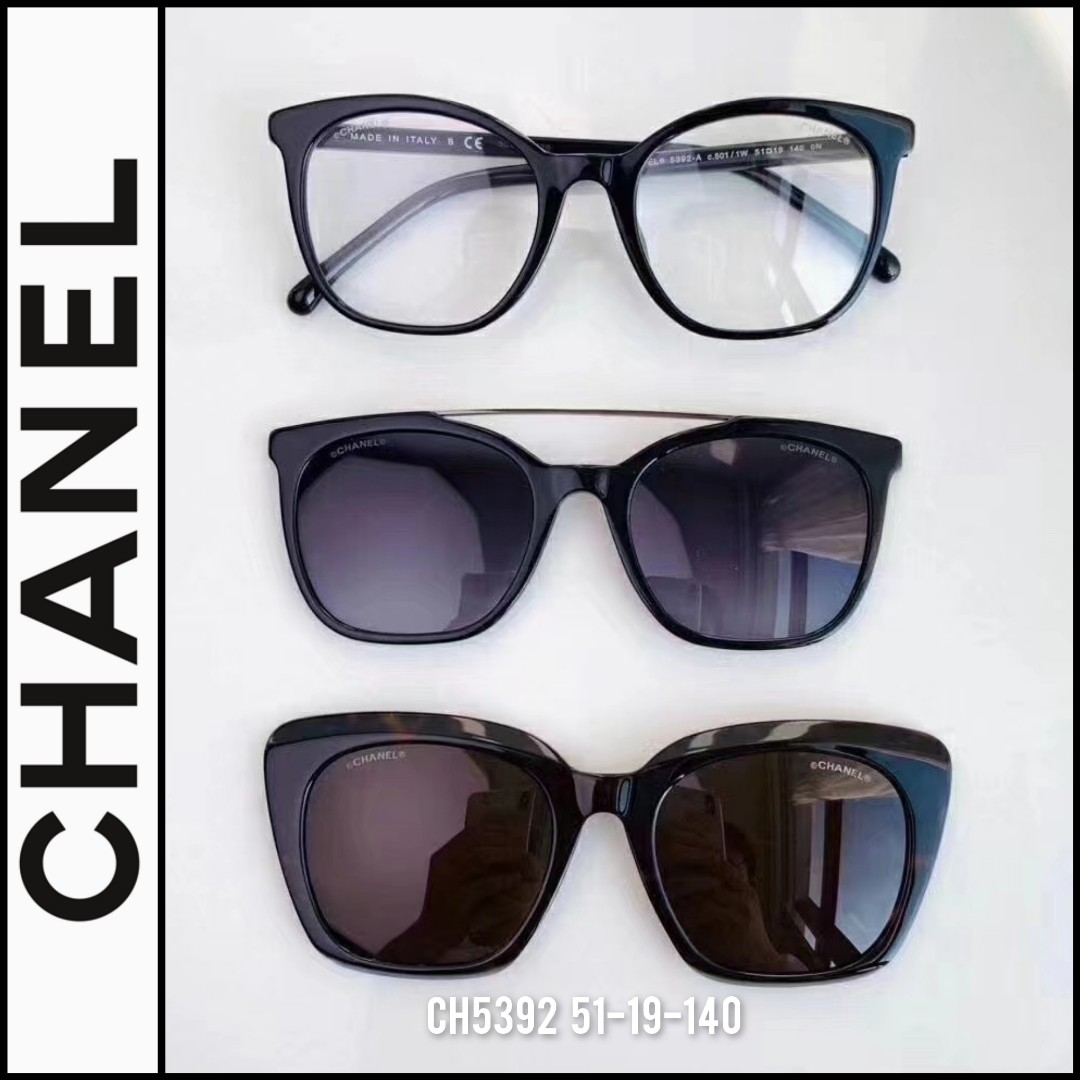 CHANEL Acetate Patent CC Bow Sunglasses 5282-Q Beige Black 1163244