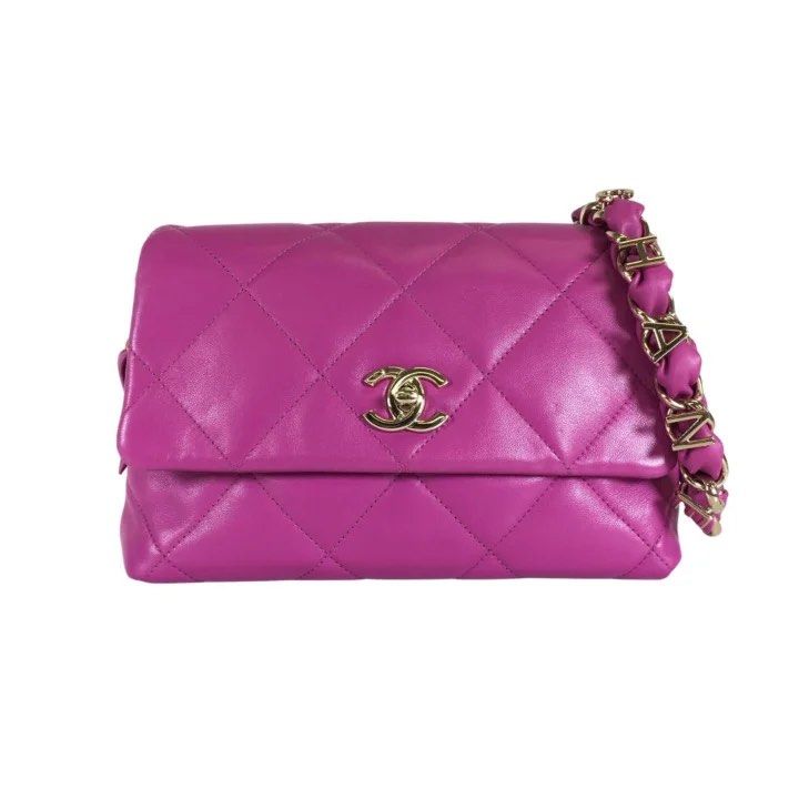 Chanel logo strap bag clearance