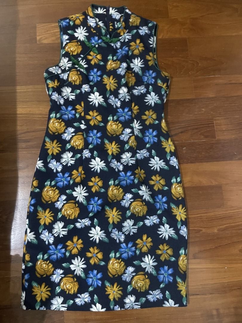 Cheongsam - Floral, Women's Fashion, Dresses & Sets, Dresses on Carousell