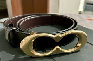 Coach Leather Belt Black - Size S