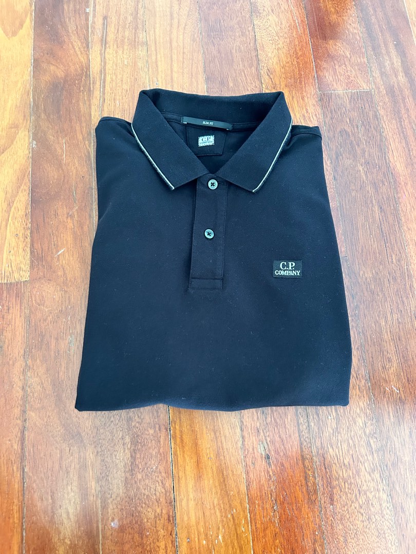 Cp company polo black color Men s Fashion Tops Sets Tshirts