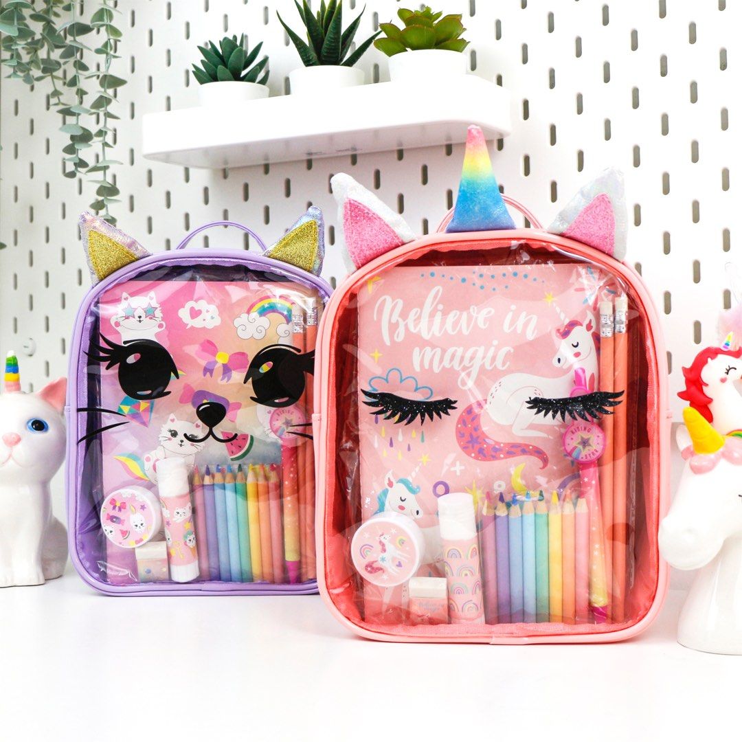 Custom Bag Set with Stationery for Kids on Carousell