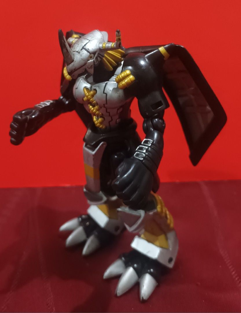 Digimon: Black WarGraymon Action Figure (Category: Figurines & Statues) located in Marikina City. Submitted by ferdzramos3691 (Listing ID 1229448582, Image 2). Description: Selling loosed Digimon: Black Wargraymon Action Figure by Bandai. Has 1 broken head horn and some missing accessories. What you see is what you get..... Mode of Payment: Gcash Pm if interested.
