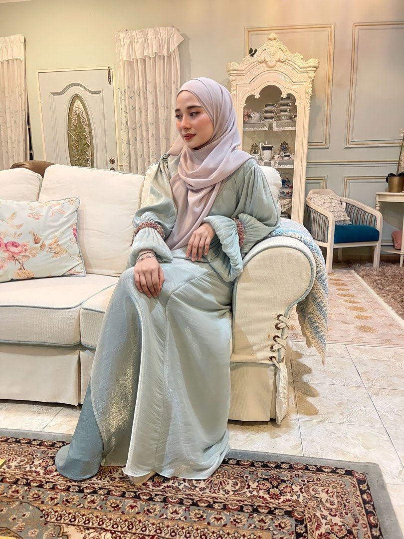Do Buy Abaya Maya Crystal Mint Green RENTAL Women s Fashion