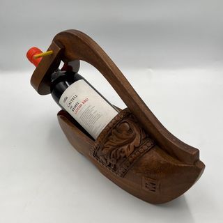 Dutch wooden shoe wine bottle holder *wine bottle not included