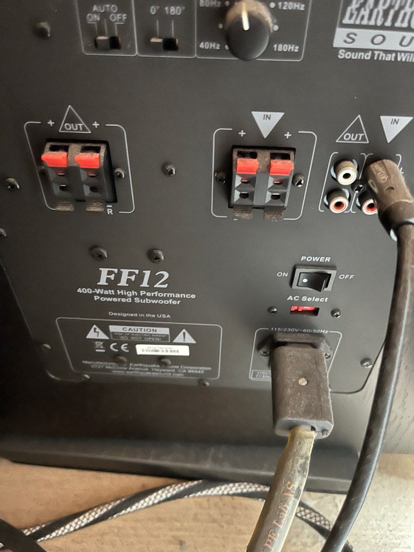 Earthquake subwoofer FF12, 音響器材, Soundbar、揚聲器、藍牙喇叭、耳擴 Carousell