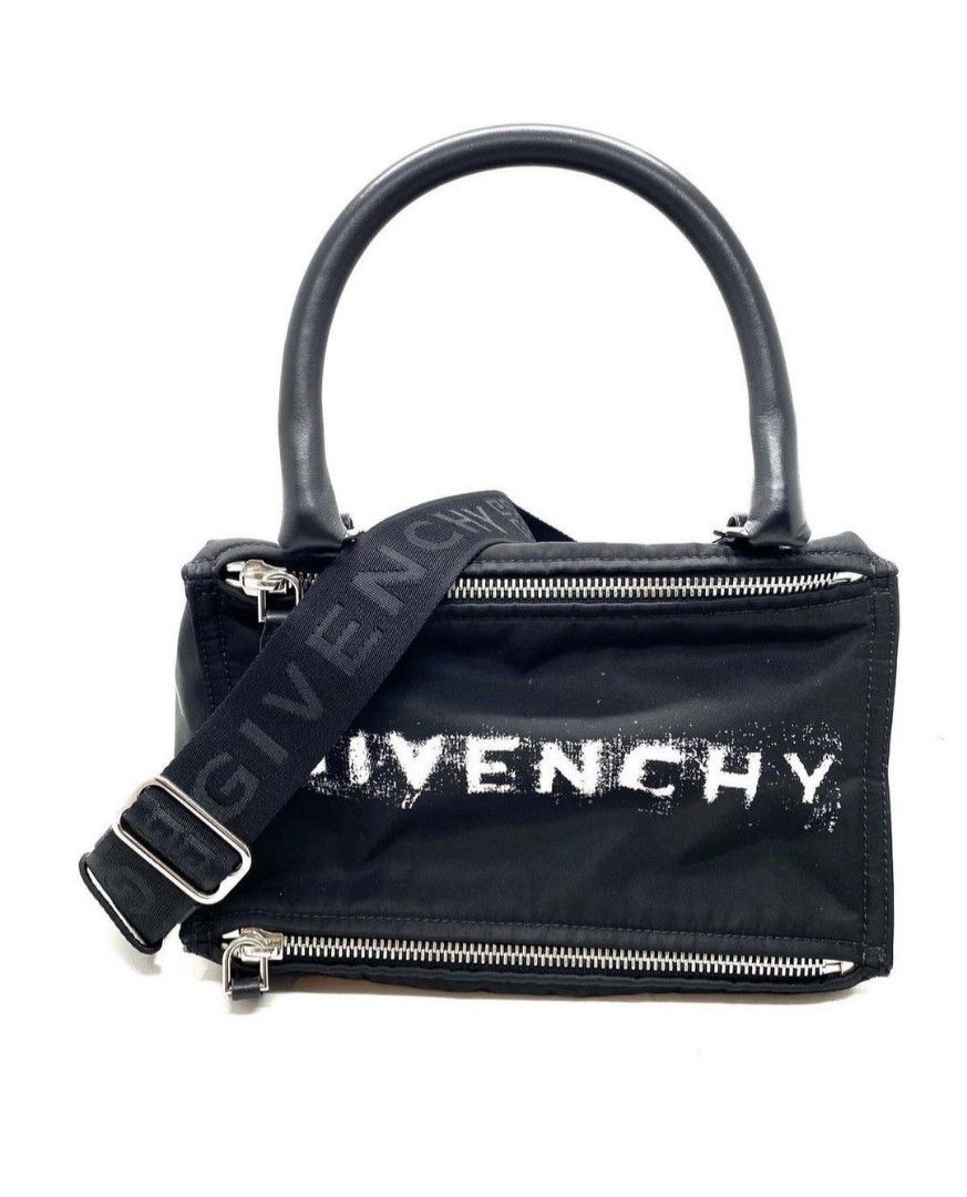 Fast Sale VVGC Givenchy Pandora Small Nylon Black Logo 2019 With