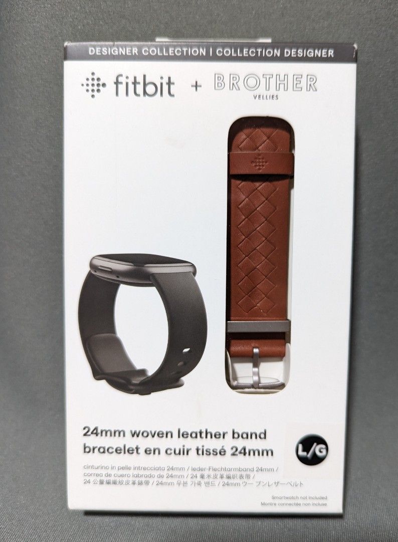 Fitbit best sale leather band