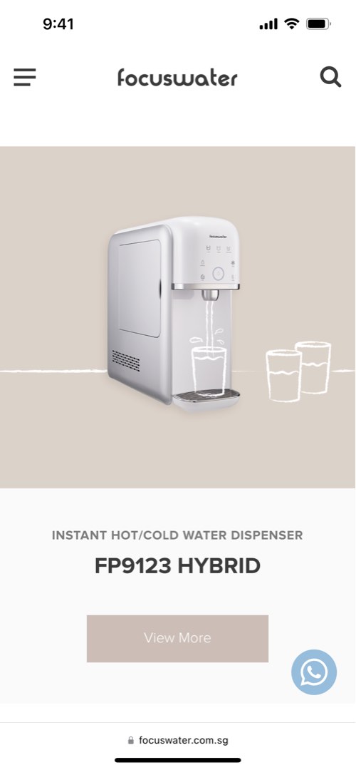 Focuswater Hybrid FP9123 Water Dispenser, TV & Home Appliances, Kitchen  Appliances, Water Purifers & Dispensers on Carousell